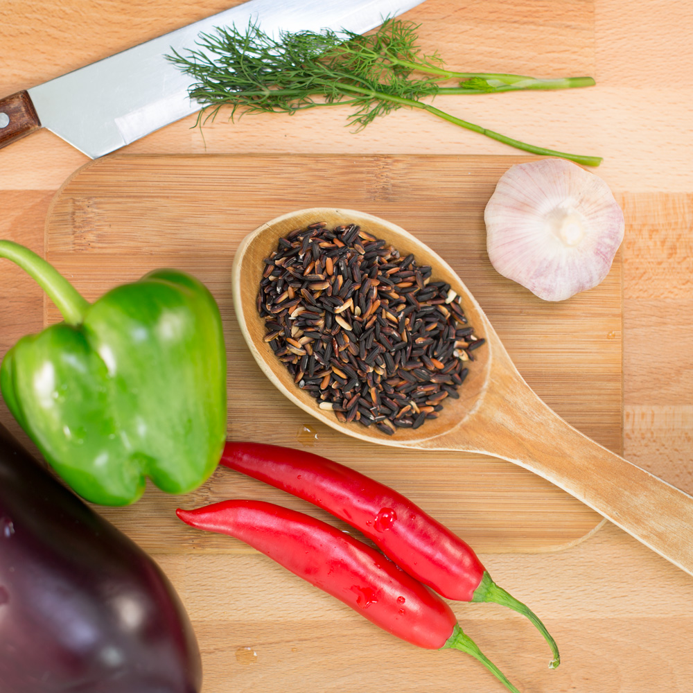 Svartris Glutinous (Fullkorn) black glutinous rice Svartris Glutinous (Fullkorn) black glutinous rice